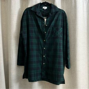 superdown oversized flannel top